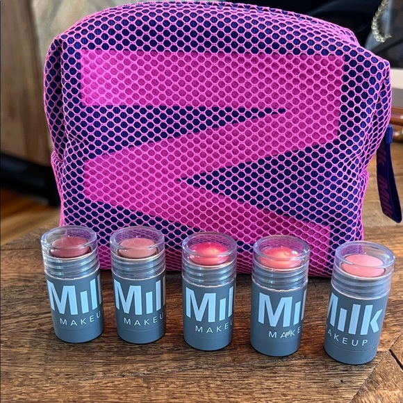 Milk Makeup Lip + Cheek Champions Set with Pink Bag - Picture 1 of 1